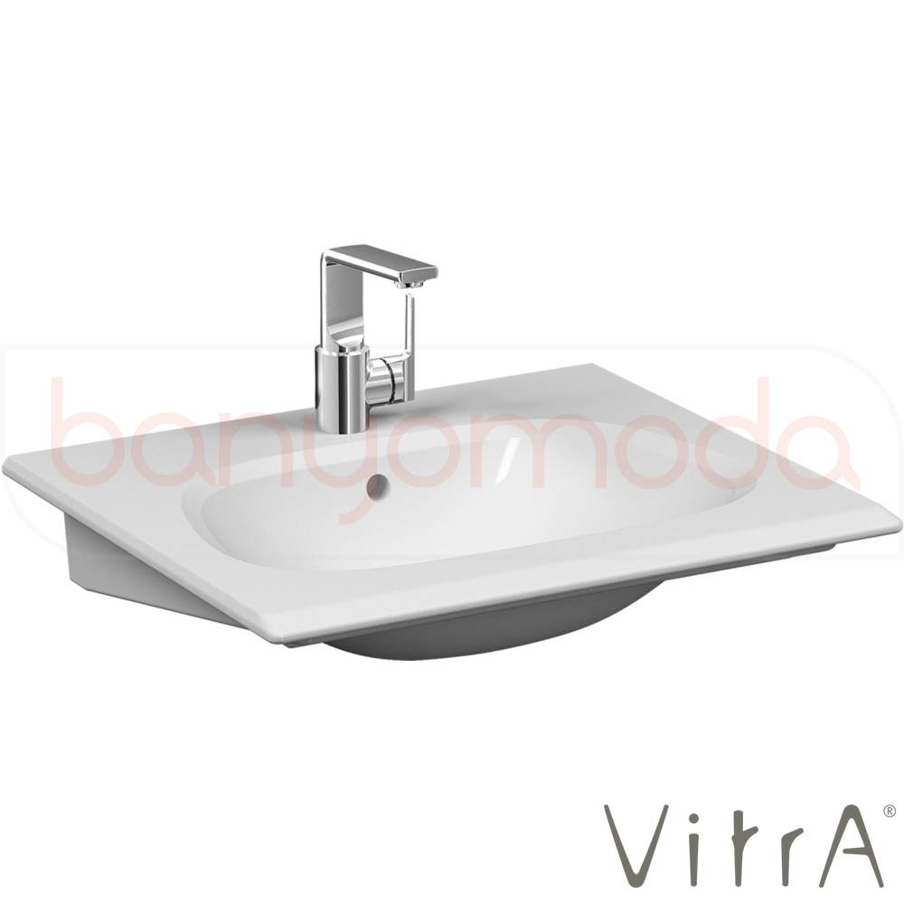 Vitra Frame Etajerli Lavabo, 60 Cm, Mat Bej