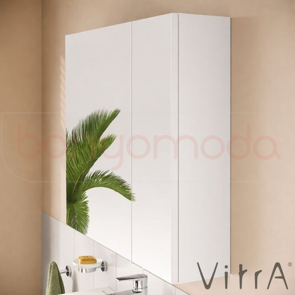 Vitra Step Lavabo Dolabı Demonte Set, 85 cm, Beyaz (Lavabo Dolabı, Dolaplı Ayna) 58901
