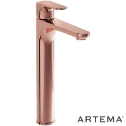 Artema - Artema Root Round Tezgah Üstü Lavabo Bataryası, Soft Bakır