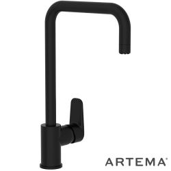 Artema - Artema Flow Soft Eviye Bataryası, Mat Siyah (U-Tip) - A4342636