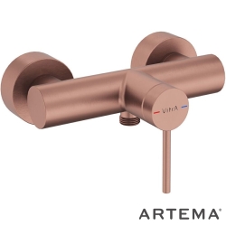 Artema - Artema Minimax Round Duş Bataryası, Fırçalı Bakır - A4352924