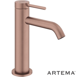 Artema - Artema Minimax Round Yüksek Lavabo Bataryası, Fırçalı Bakır - A4353224