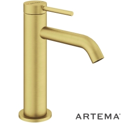 Artema - Artema Minimax Round Yüksek Lavabo Bataryası, Fırçalı Altın