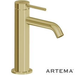 Artema - Artema Minimax Round Yüksek Lavabo Bataryası, Soft Altın