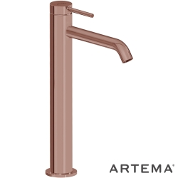 Artema - Artema Minimax Round Tezgah Üstü Lavabo Bataryası, Soft Bakır - A4353429