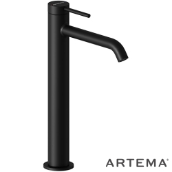 Artema - Artema Minimax Round Tezgah Üstü Lavabo Bataryası, Mat Siyah - A4353436