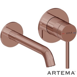 Artema - Artema Minimax Round Ankastre Lavabo Bataryası, Kısa, Soft Bakır (Sıva Üstü Grubu) - A4353729