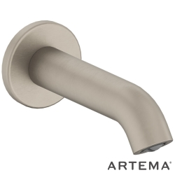 Artema - Artema Minimax Round Çıkış Ucu, Fırçalı Nikel - A4354134