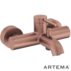 Artema - Artema Minimax Round Banyo Bataryası, Fırçalı Bakır - A4354824