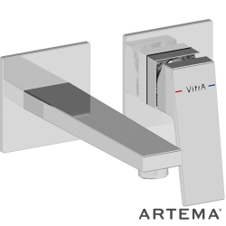 Artema - Artema Minimax Square Ankastre Lavabo Bataryası, Kısa (Sıva Üstü Grubu) - A43592