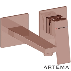 Artema - Artema Minimax Square Ankastre Lavabo Bataryası, Kısa, Soft Bakır (Sıva Üstü Grubu) - A4359229