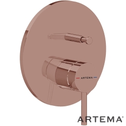Artema - Artema Minimax Round Ankastre Banyo Bataryası, Soft Bakır (Minibox Sıva Üstü Grubu) - A4362029