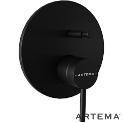 Artema - Artema Minimax Round Ankastre Banyo Bataryası, Mat Siyah (Minibox Sıva Üstü Grubu) - A4362036