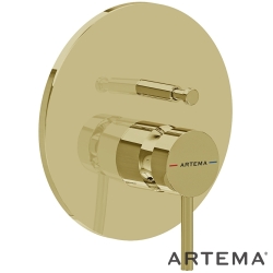 Artema - Artema Minimax Round Ankastre Banyo Bataryası, Soft Altın (V-Box Sıva Üstü Grubu) - A4370874