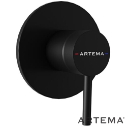 Artema - Artema Minimax Round Ankastre Duş Bataryası, Mat Siyah (Minibox Sıva Üstü Grubu) - A4371036