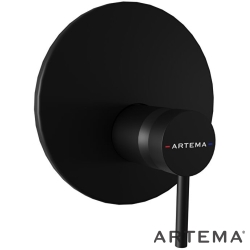 Artema - Artema Minimax Round Ankastre Duş Bataryası, Mat Siyah (V-Box Sıva Üstü Grubu) - A4371136