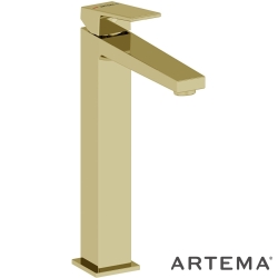 Artema - Artema Minimax Square Tezgah Üstü Lavabo Bataryası, Soft Altın - A4372474