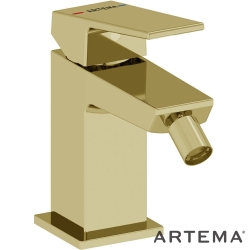 Artema - Artema Minimax Square Bide Bataryası, Sifon Kumandalı, Soft Altın - A4372674