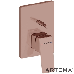 Artema - Artema Minimax Square Ankastre Banyo Bataryası, Soft Bakır (Minibox Sıva Üstü Grubu) - A4373229