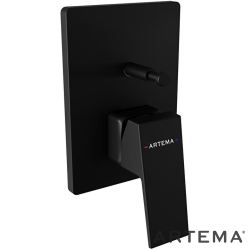 Artema - Artema Minimax Square Ankastre Banyo Bataryası, Mat Siyah (Minibox Sıva Üstü Grubu) - A4373236