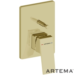Artema - Artema Minimax Square Ankastre Banyo Bataryası, Soft Altın (Minibox Sıva Üstü Grubu) - A4373274