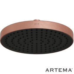 Artema - Artema Core Round Duş Başlığı, 25 cm, Tek Fonksiyonlu, Fırçalı Bakır