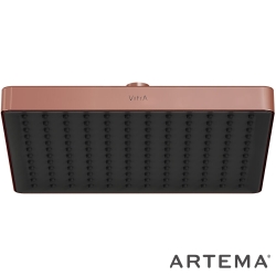 Artema - Artema Core Square Duş Başlığı, 25 cm, Tek Fonksiyonlu, Soft Bakır