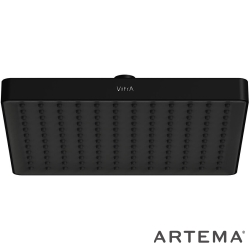 Artema - Artema Core Square Duş Başlığı, 25 cm, Tek Fonksiyonlu, Mat Siyah