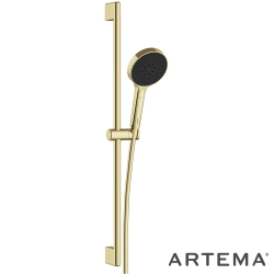 Artema - Artema Core Round 3F Sürgülü El Duşu Takımı, Soft Altın - A4591674