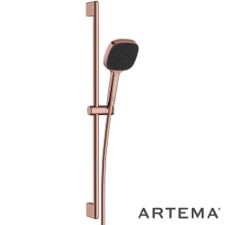 Artema - Artema Core Square 3F Sürgülü El Duşu Takımı, Soft Bakır - A4591729