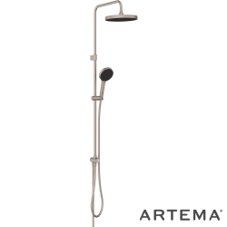 Artema - Artema Core Round 250 Duş Kolonu, Fırçalı Nikel
