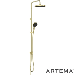 Artema - Artema Core Round 250 Duş Kolonu, Soft Altın