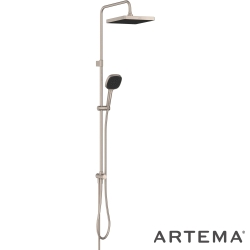 Artema - Artema Core Square 250 Duş Kolonu, Fırçalı Nikel