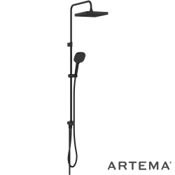 Artema - Artema Core Square 250 Duş Kolonu, Mat Siyah