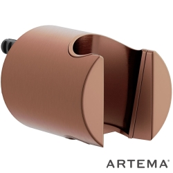 Artema - Artema Yuvarlak Sabit El Duş Askısı, Fırçalı Bakır