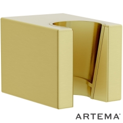 Artema - Artema Kare Sabit El Duş Askısı, Fırçalı Altın