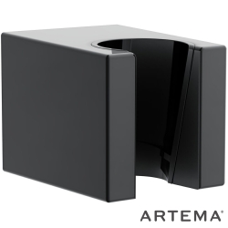 Artema - Artema Kare Sabit El Duş Askısı, Parlak Siyah