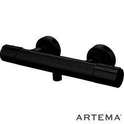 Artema - Artema AquaHeat Termostatik Duş Bataryası, Mat Siyah