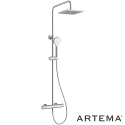 Artema - Artema AquaHeat Joy Square 200 Duş Kolonu ve Termostatik Duş Bataryası Sistemi