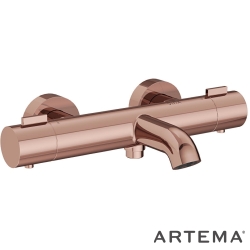 Artema - Artema Base Round Termostatik Banyo Bataryası, Soft Bakır - A4730029