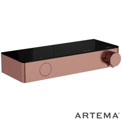 Artema - Artema Core Round Termostatik Duş Bataryası, Fırçalı Bakır - A4730724