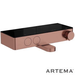 Artema - Artema Core Round Termostatik Banyo Bataryası, Fırçalı Bakır - A4730824