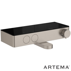 Artema - Artema Core Round Termostatik Banyo Bataryası, Fırçalı Nikel - A4730834