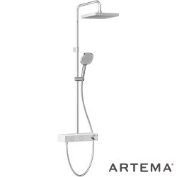 Artema - Artema Core Square 250 Duş Kolonu ve Termostatik Duş Bataryası Sistemi - A47312