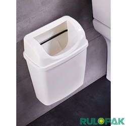 Rulopak - Rulopak Tuvaletler İçin Duvara Monte Çöp Kovası