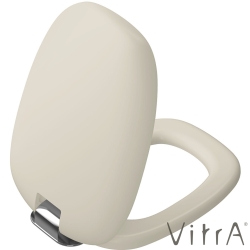 Vitra - Vitra Plural Klozet Kapağı, Metal Menteşeli, Yavaş Kapanır, Kolay Sökülebilir, Mat Kum Beji - 126-422-009