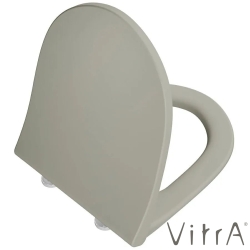 Vitra - Vitra Integra Round Klozet Kapağı, Slim, Yavaş Kapanır, Mat Bej