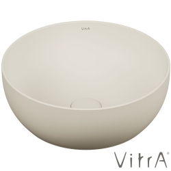 Vitra - Vitra Outline Yuvarlak Çanak Lavabo, 40 cm, Mat Kum Beji, VitraClean - 5992B422-0016