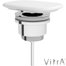 Vitra - Vitra Metropole Dikdörtgen Seramik Lavabo Süzgeci, Mat Beyaz, VitraClean