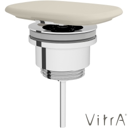 Vitra - Vitra Metropole Dikdörtgen Seramik Lavabo Süzgeci (Bas-Aç), Mat Kum Beji